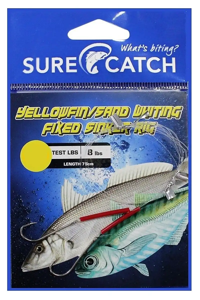 Surecatch Pre-Tied Yellowfin/Whiting Fixed Sinker Rig - Whiting Rig