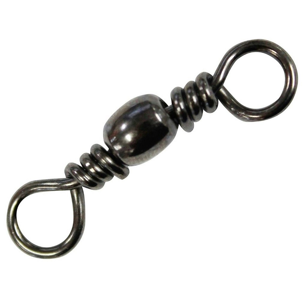 3 x Packets of Mustad Black Barrel Fishing Swivels