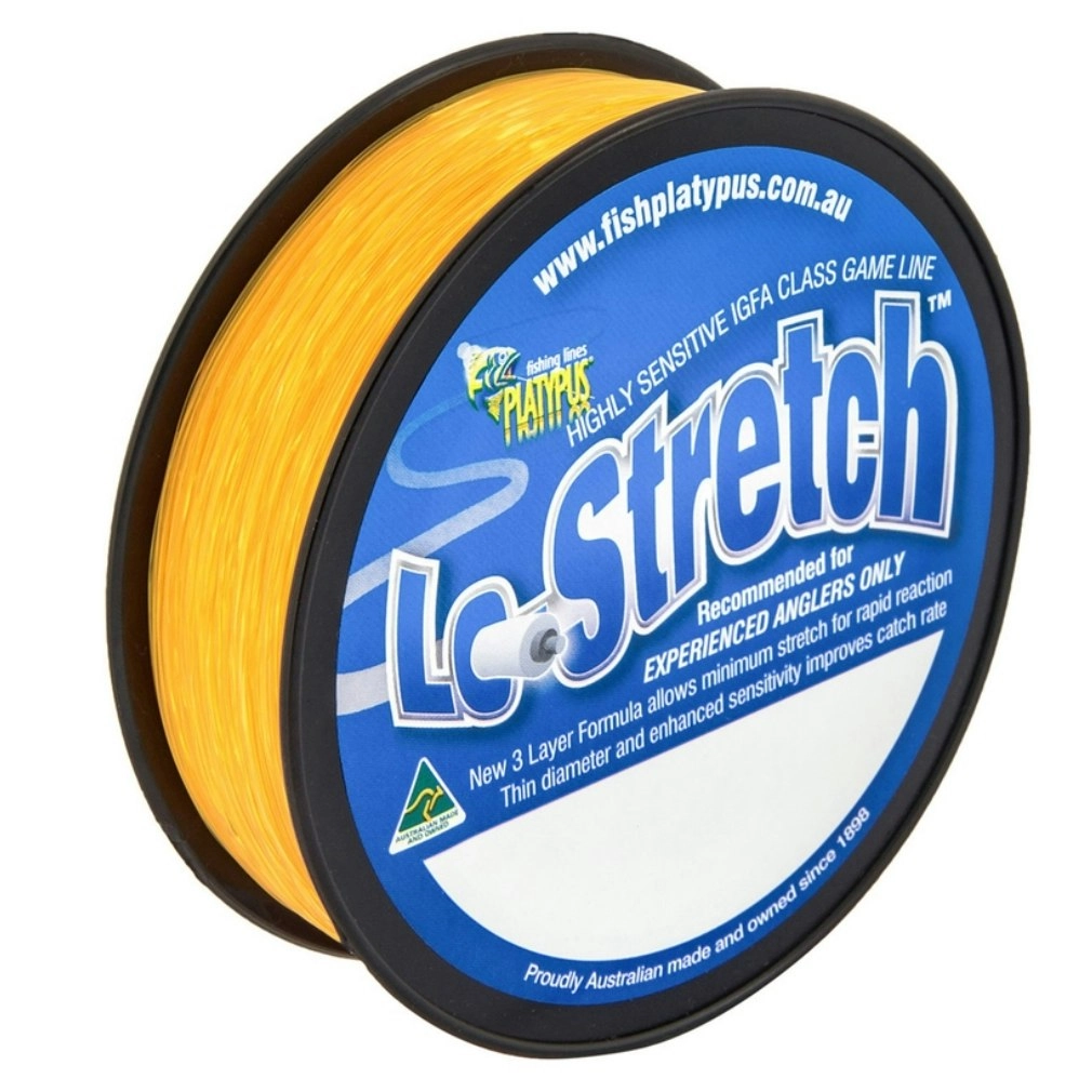 300m Spool of Orange Platypus Lo-Stretch Mono Fishing Line - IGFA Class Line