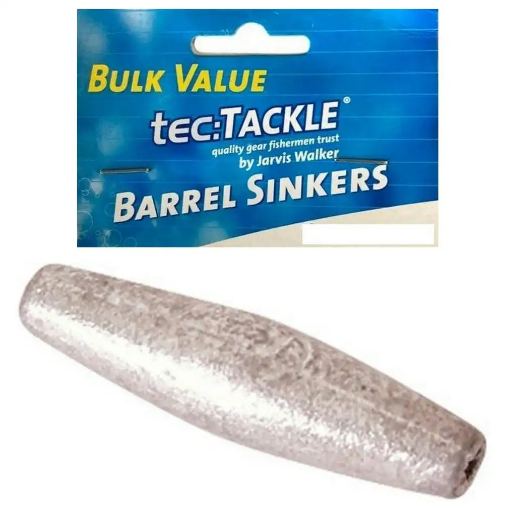 100 Pack of Jarvis Walker Size 0 Barrel Sinkers - Value Pack