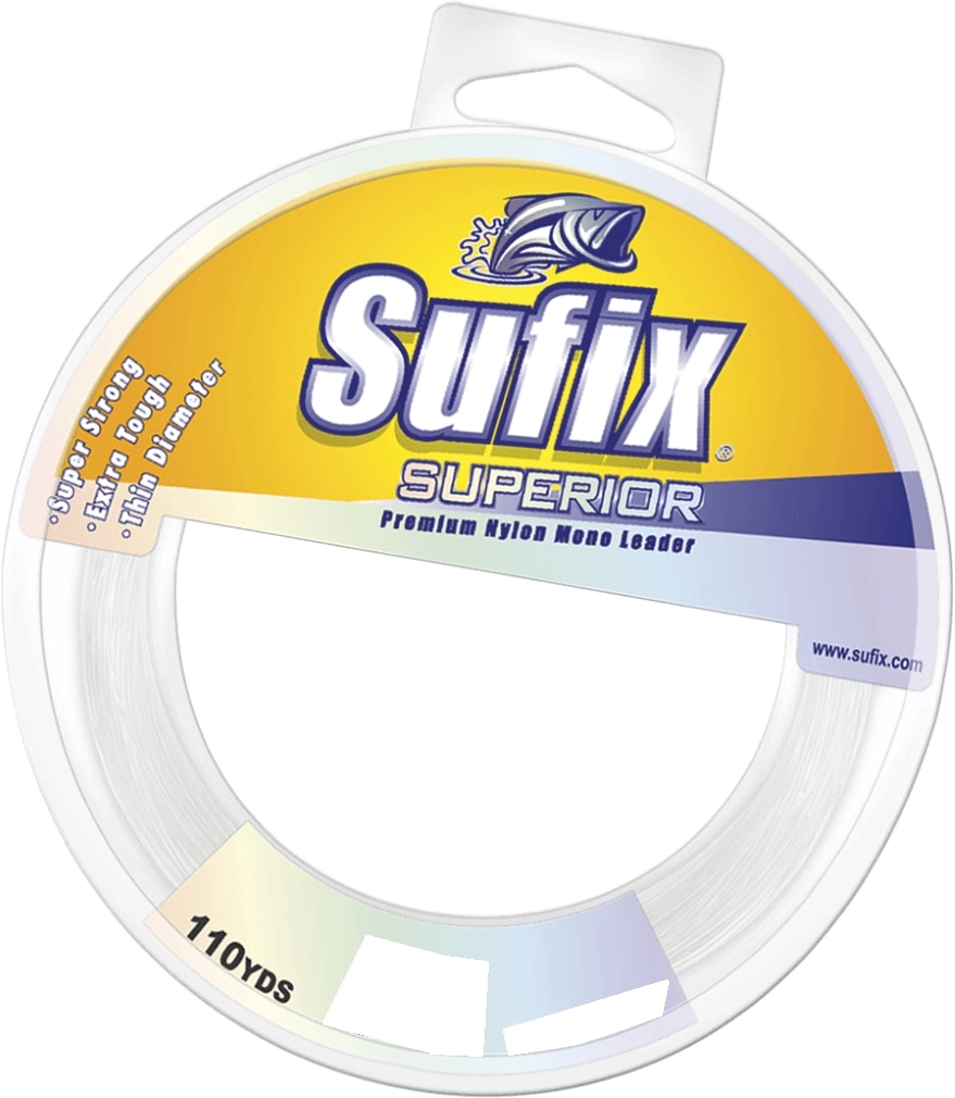 100m Spool of Sufix Superior Monofilament Fishing Leader -Clear Mono Leader Line