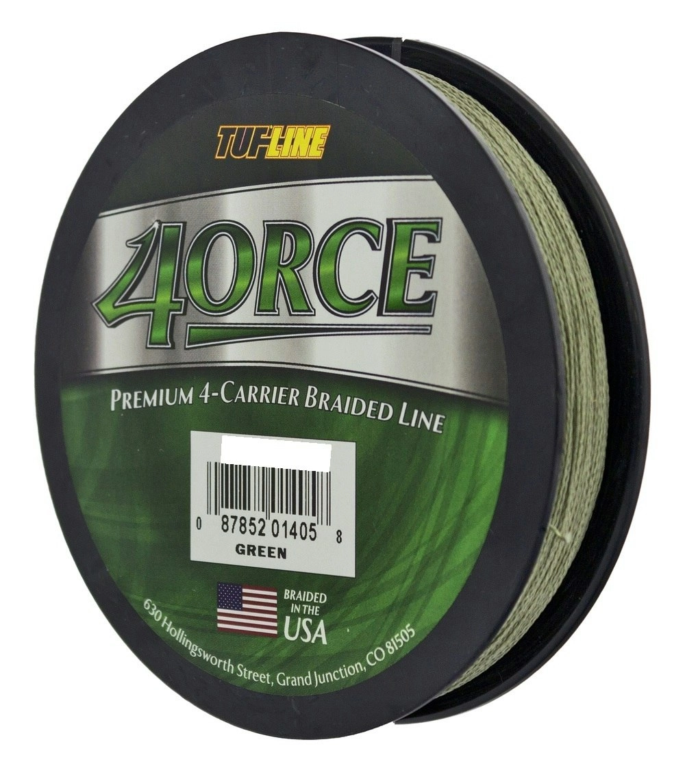 125yd Spool of Green Tuf-Line 4Orce 4 Carrier Braided Fishing Line