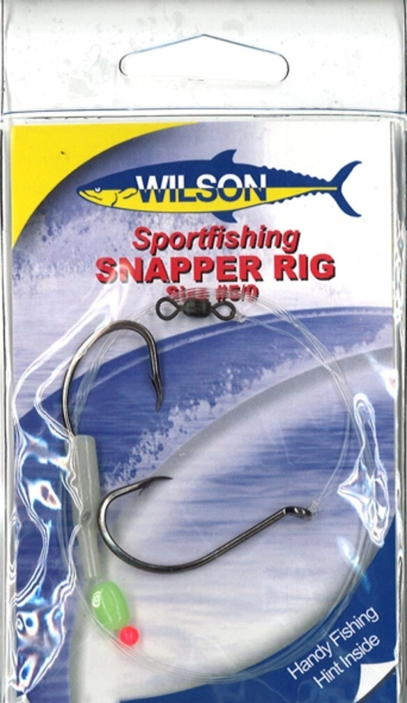 Wilson Sportfishing Snapper Rig with Size 7/0 Chemically Sharpened Hooks