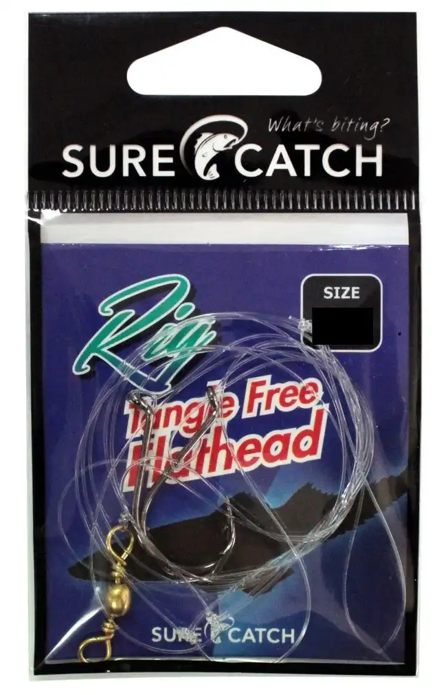 Surecatch Size 2 Tangle Free Flathead Rig with Chemical Sharpened Fishing Hooks