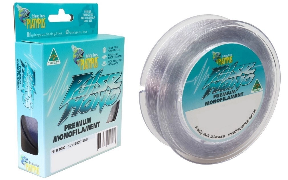 500m Spool of Platypus Pulse Mono Premium Monofilament Clear Fishing Line