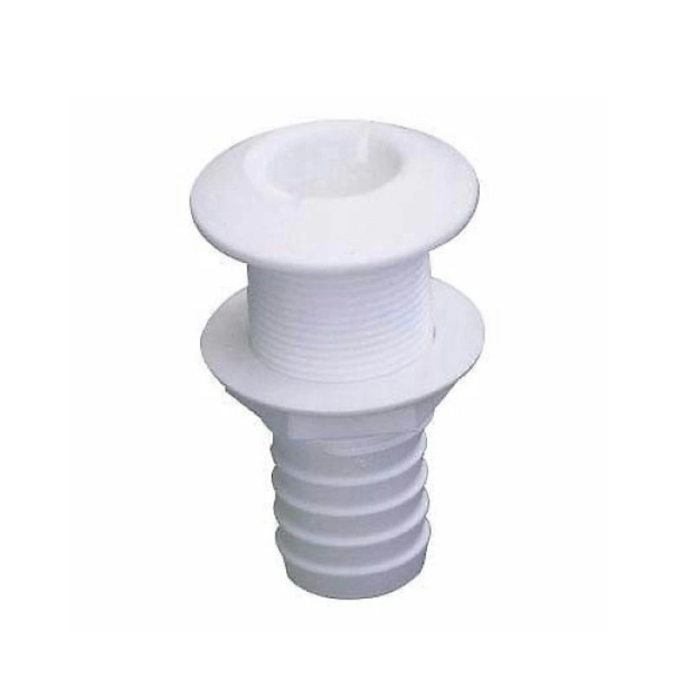 37mm White Platinum Polypropylene Skin Fitting for Marine Plumbing