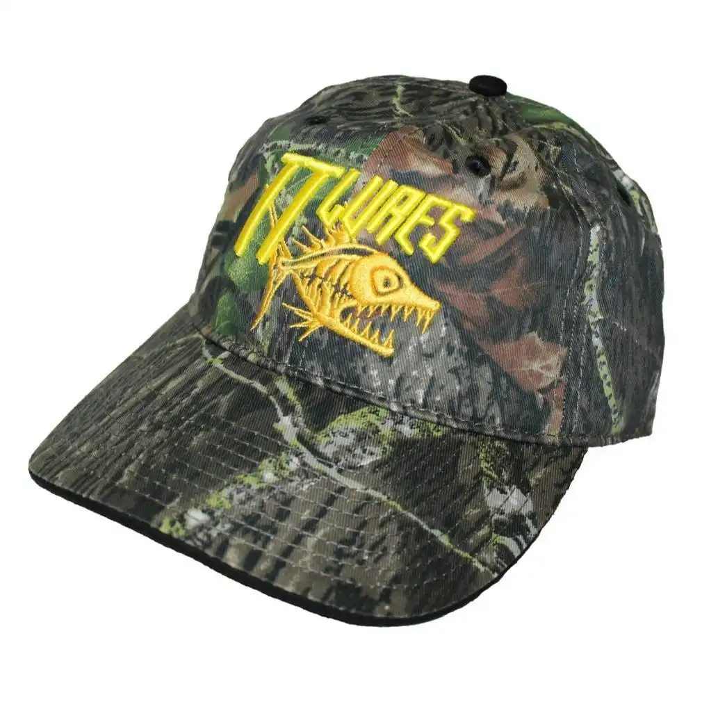 TT Lures Embroidered Sniper Camo Fishing Cap - 100% Cotton Fishing Hat, Hooked Online