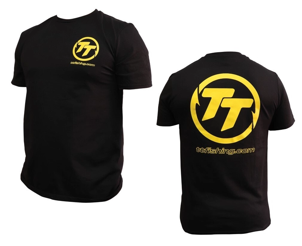 TT Fishing 100% Cotton Black Tee Shirt