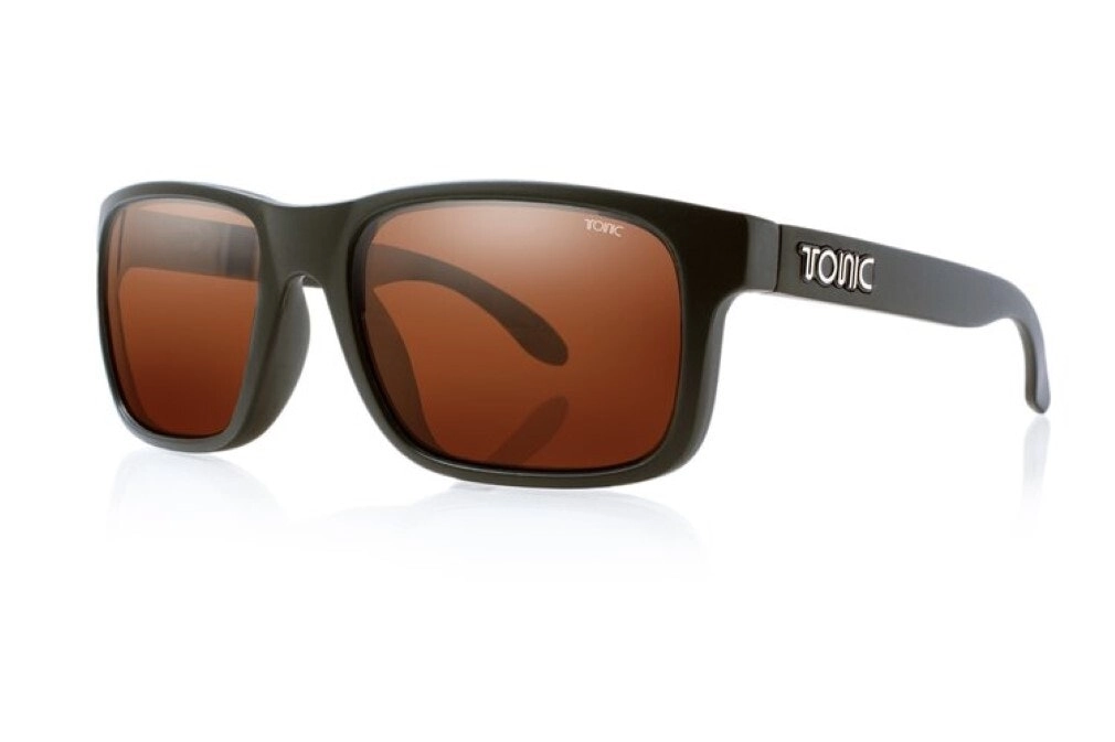 Tonic Mo Polarised Sunglasses with Glass Copper Photochromic Lens & Black Frame