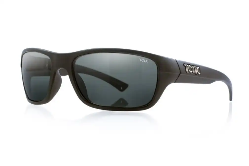 Tonic Rush Polarised Sunglasses with Glass Grey Photochromic Lens & Black Frame