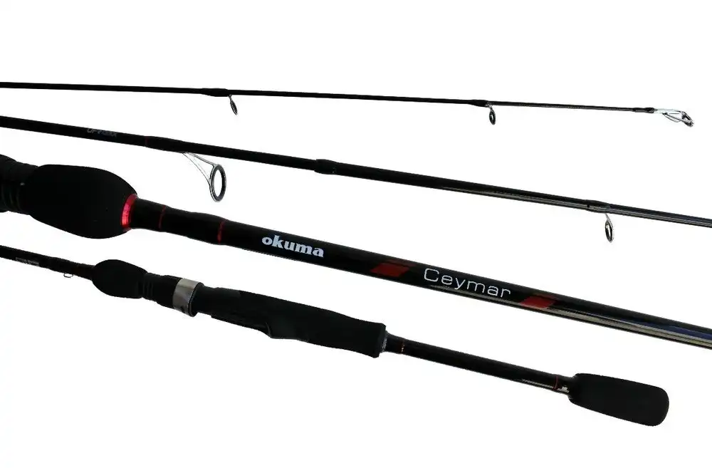 7ft Okuma Ceymar 6-14lb Spin Rod - 2 Piece Fishing Rod with Split Grip Butt