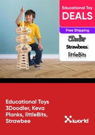 Educational Toy Sale: Brain Builders, Mini Circuit Kits and More - 3Doodler, Keva Planks, littleBits, Strawbee