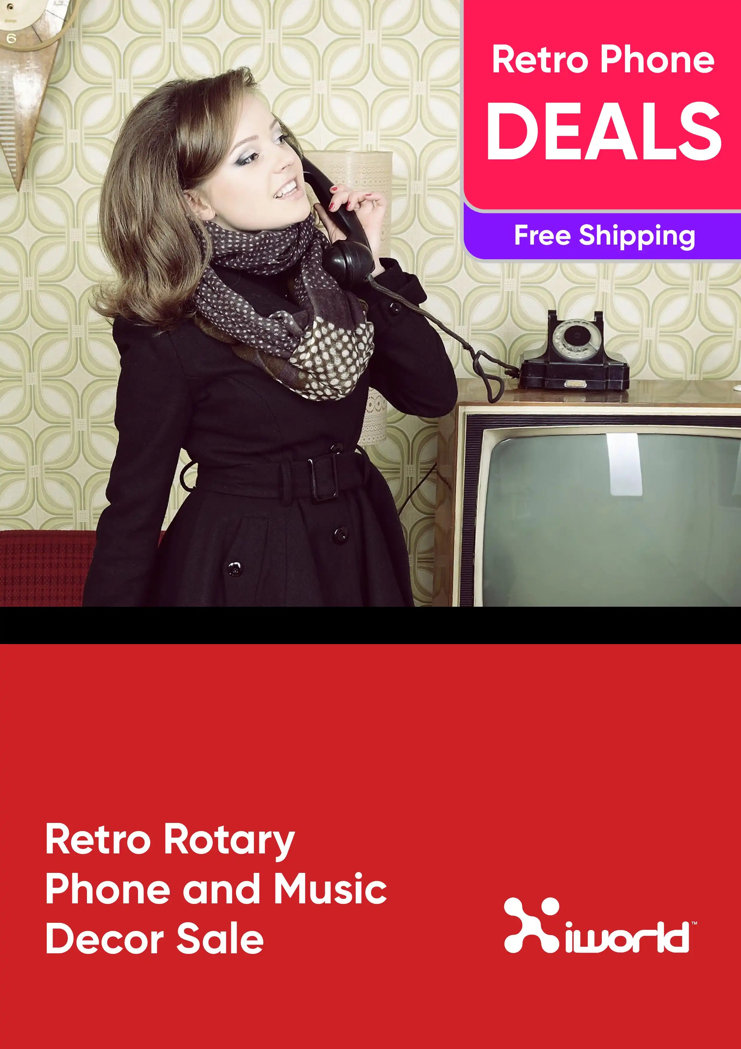 Rotary Phone and Music Décor Sale