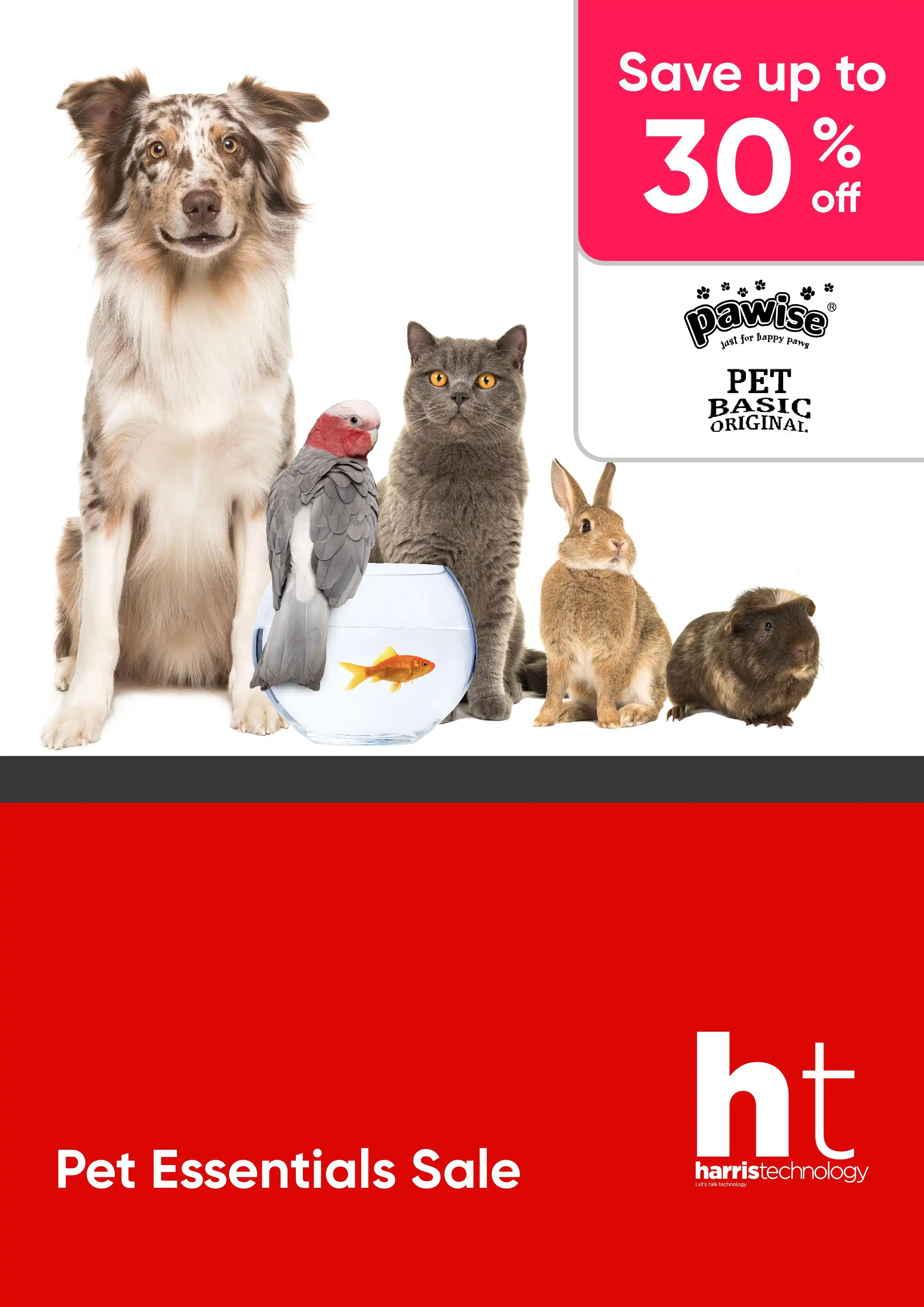 Pet Essential Sale: Bowls, Toys, Fish Tanks and More - up to 30% off