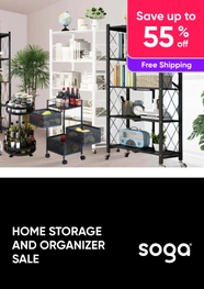 Home Storage And Organizer Sale - Save Up To 65% + Free Shipping
