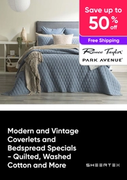 Modern and Vintage Coverlets and Bedspread Specials - Quilted, Washed Cotton and More - Up to 50% Off