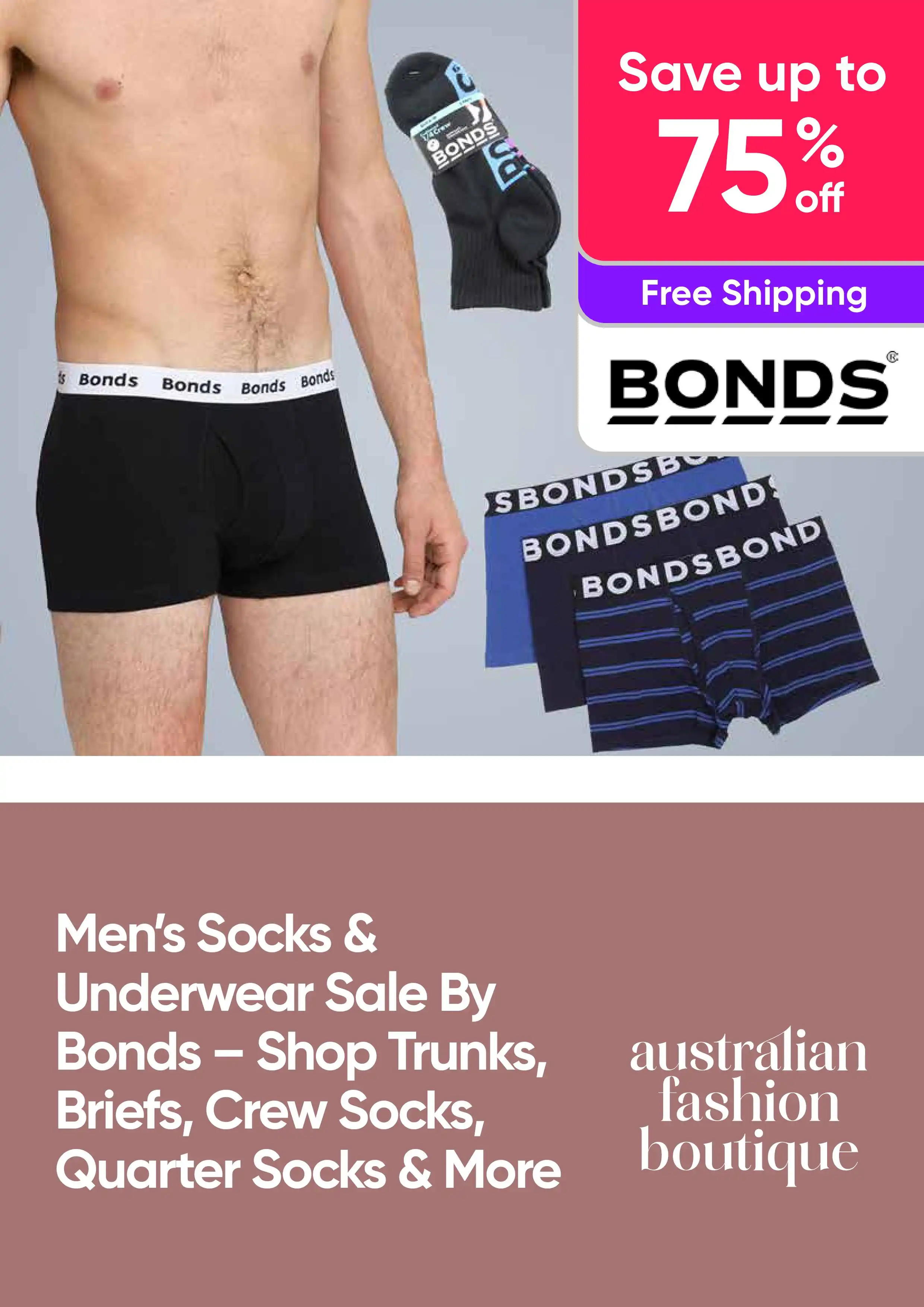 Authentic Bonds Mens Striped Fit Trunk Trunks Underwear Black Blue