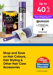 Hair Care Deals - Shop and Save on Hair Colours, Hair Styling and Other Hair Care Accessories