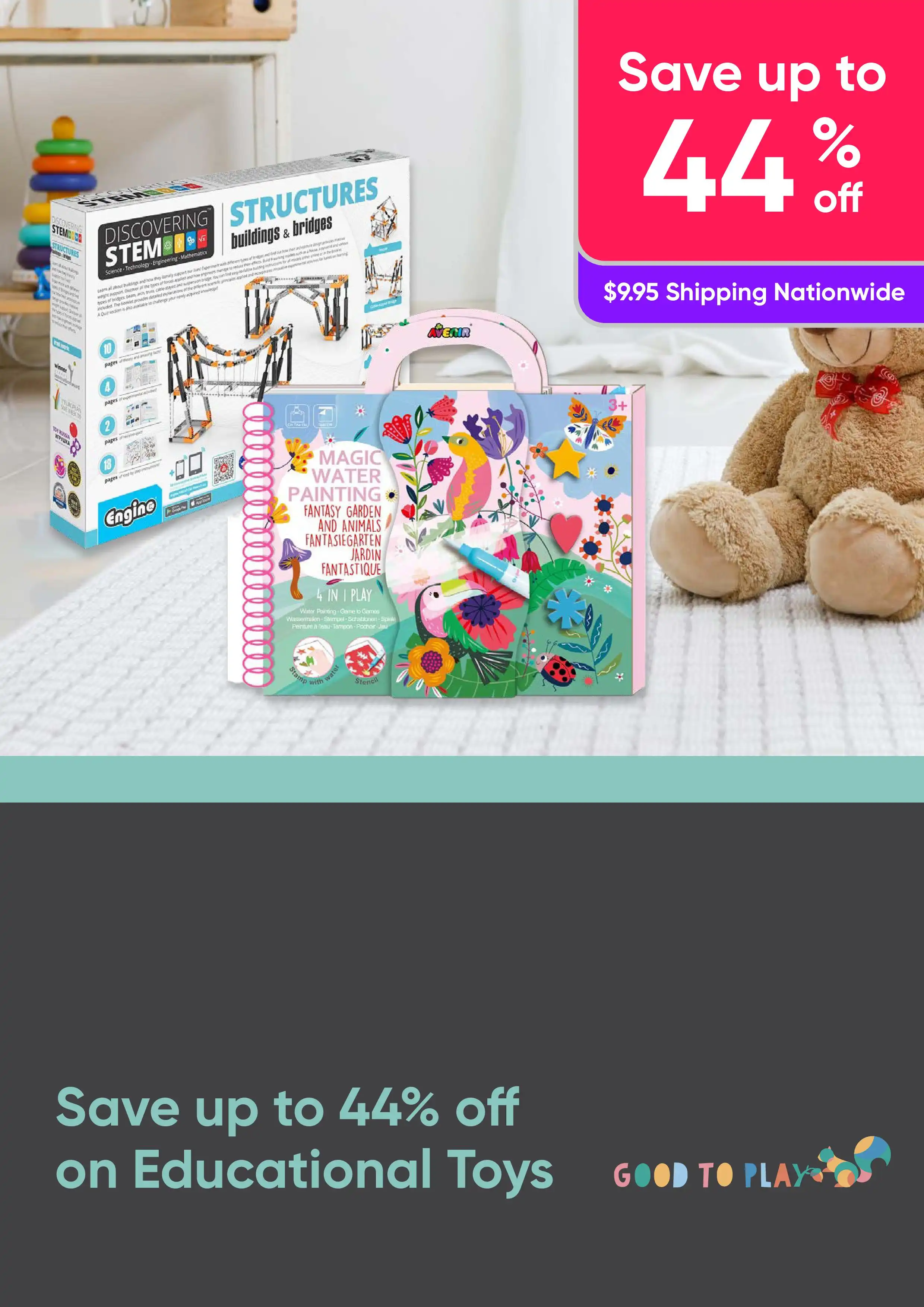 Save up to 44% on Educational Toys