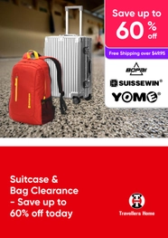 Suitcase & Bag Clearance - Save up to 60% today