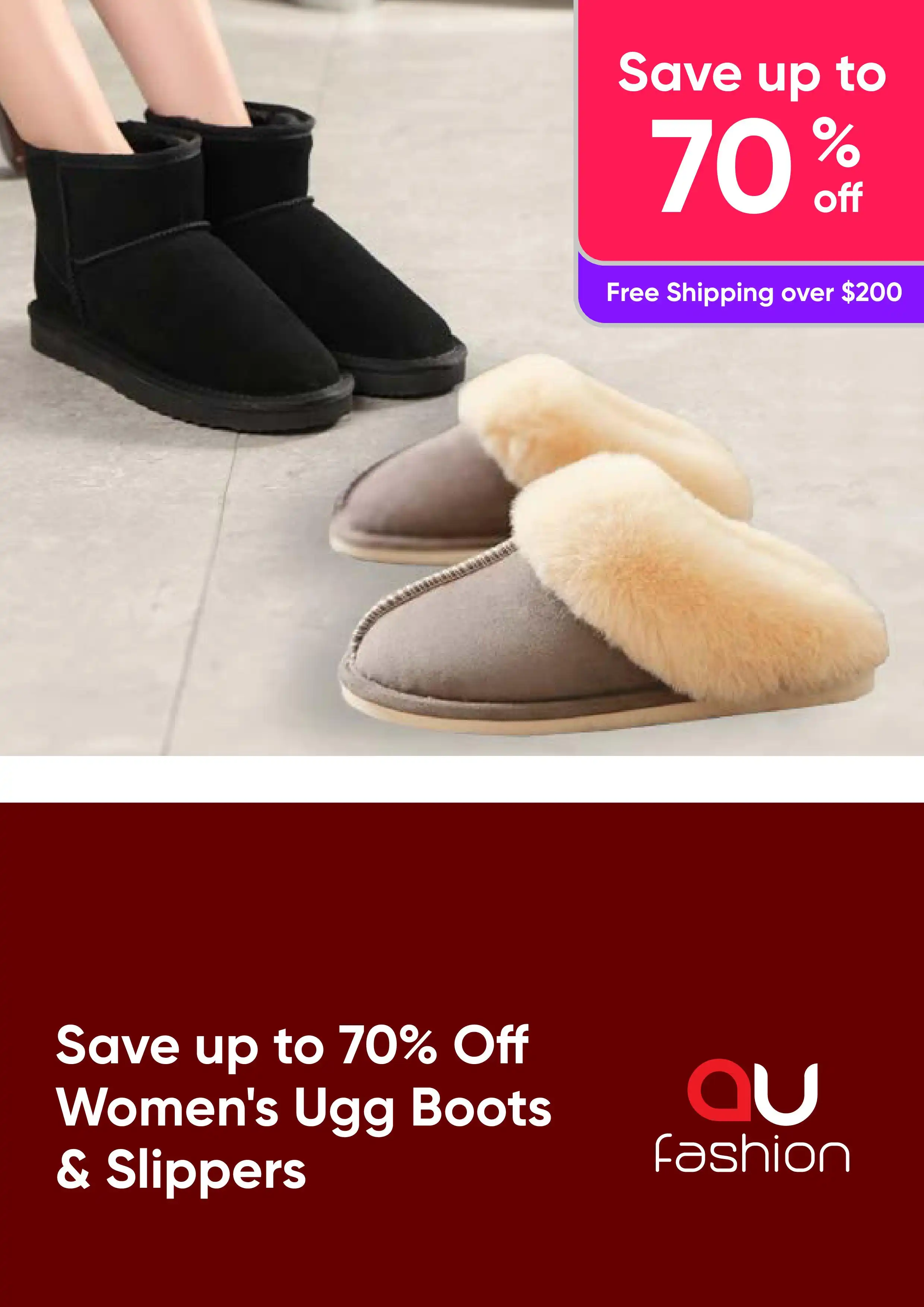 Save up to 70% Off Women's Ugg Boots & Slippers