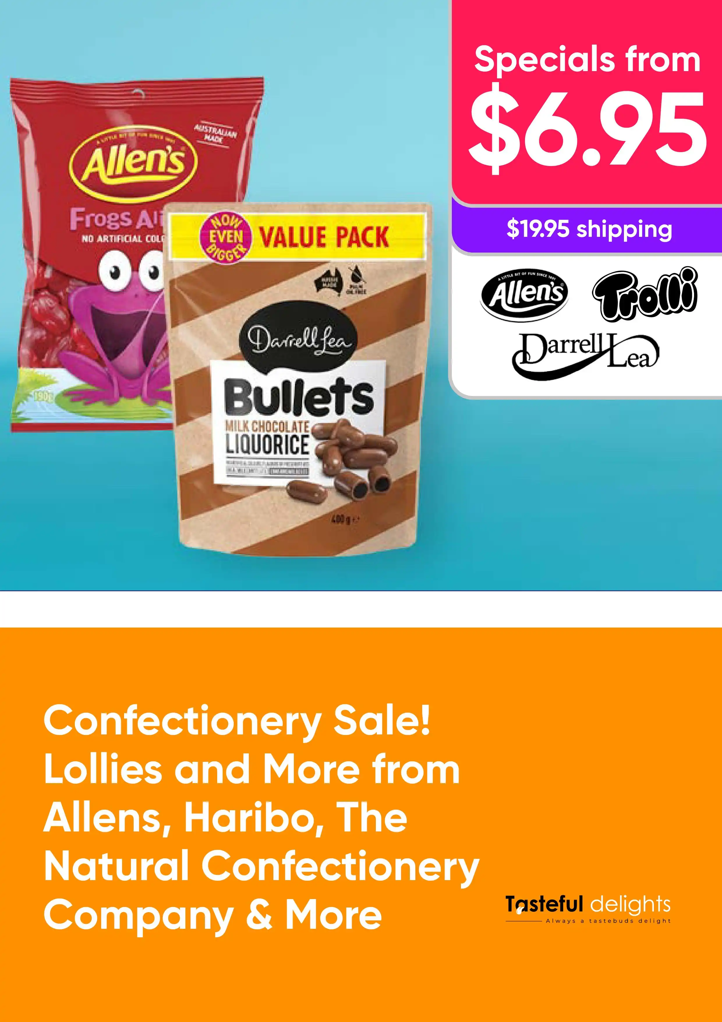 Confectionery Sale! Lollies and more from brands Allens, Hariboo, The Natural Confectionary Company