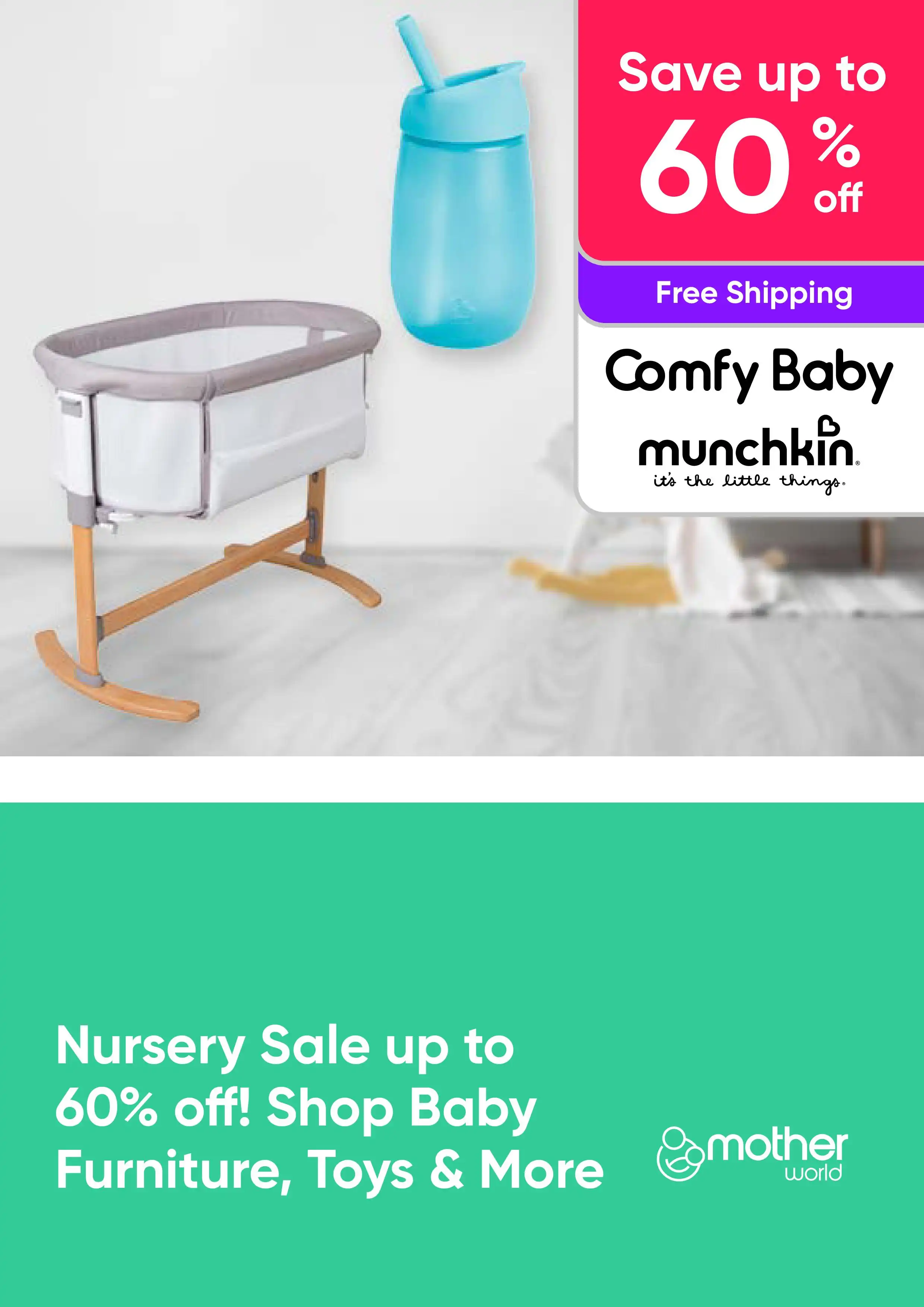 Nursery Sale up to 60% off! Shop Baby, Furniture, Toys & more