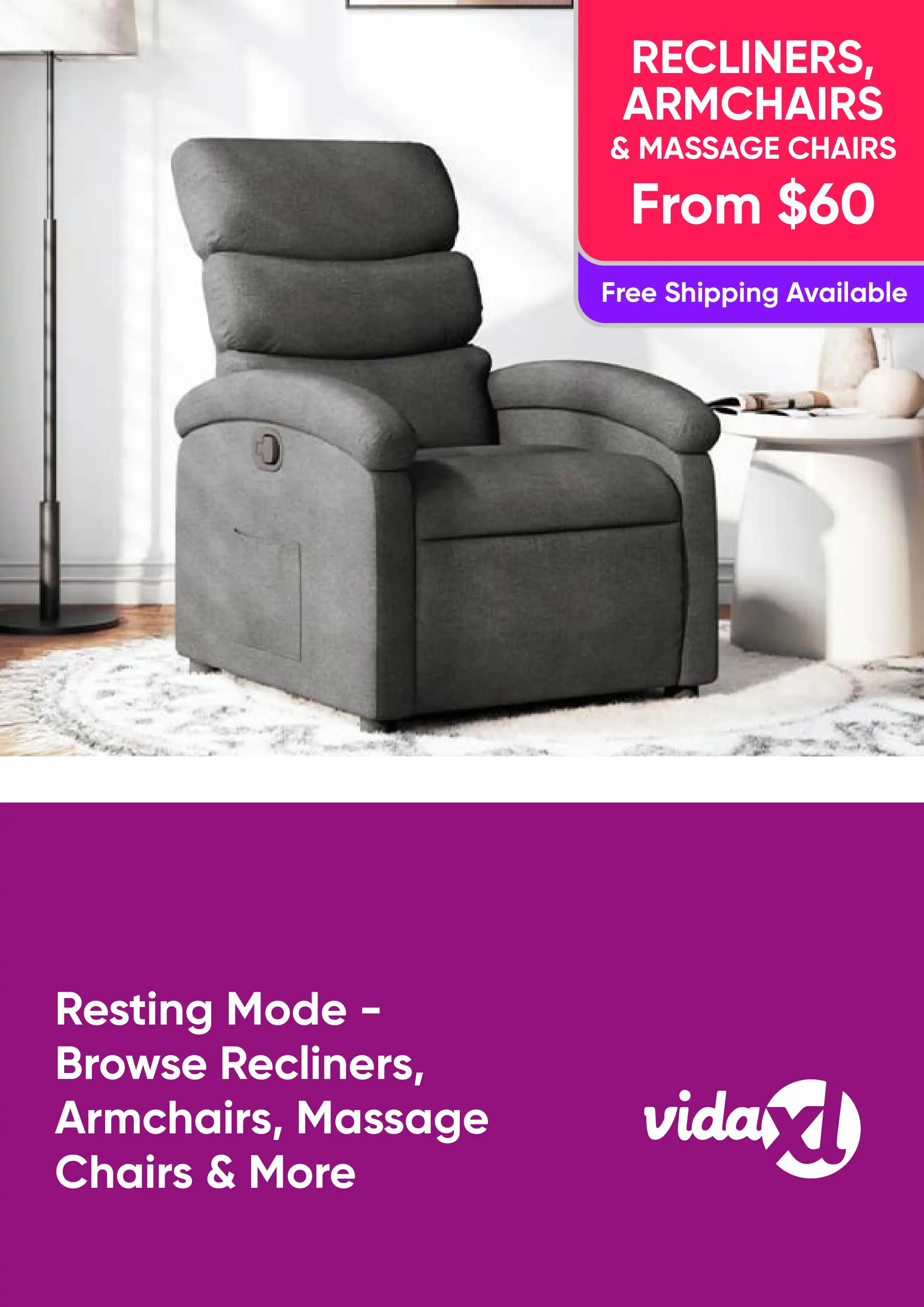 Resting Mode - Browse Recliners, Armchairs, Massage Chairs and More