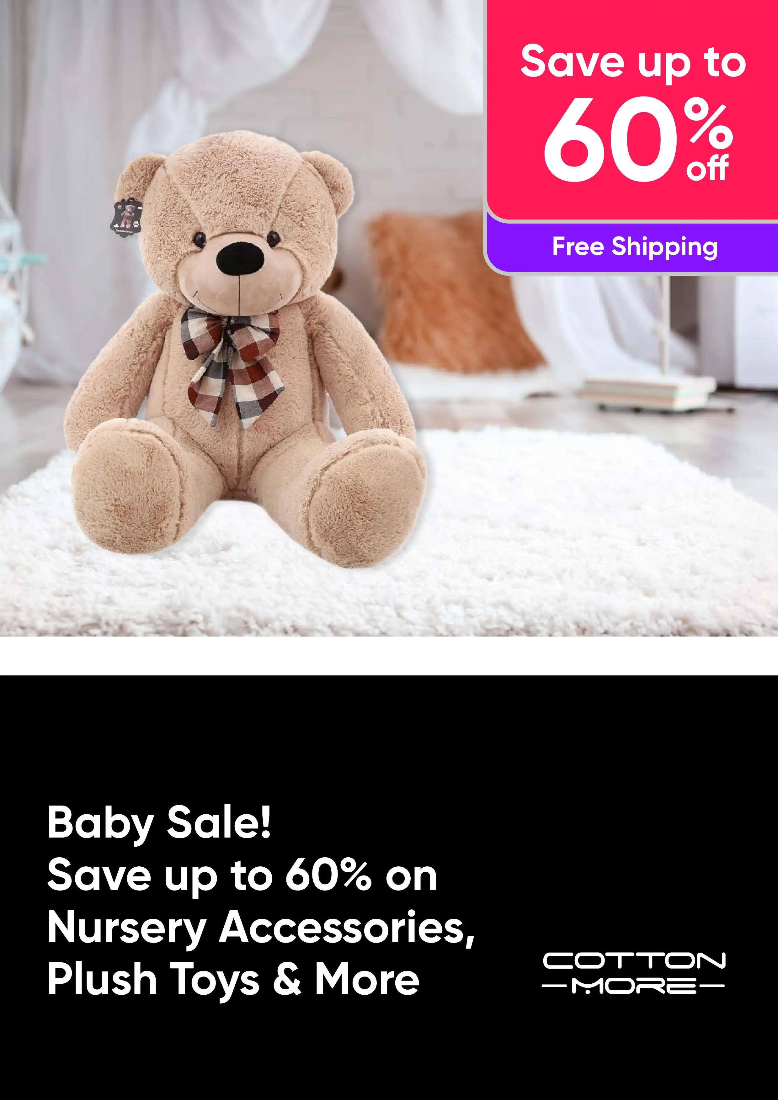 Baby Sale! Save up to 60% on Nursery Accessories, Plush Toys, & more