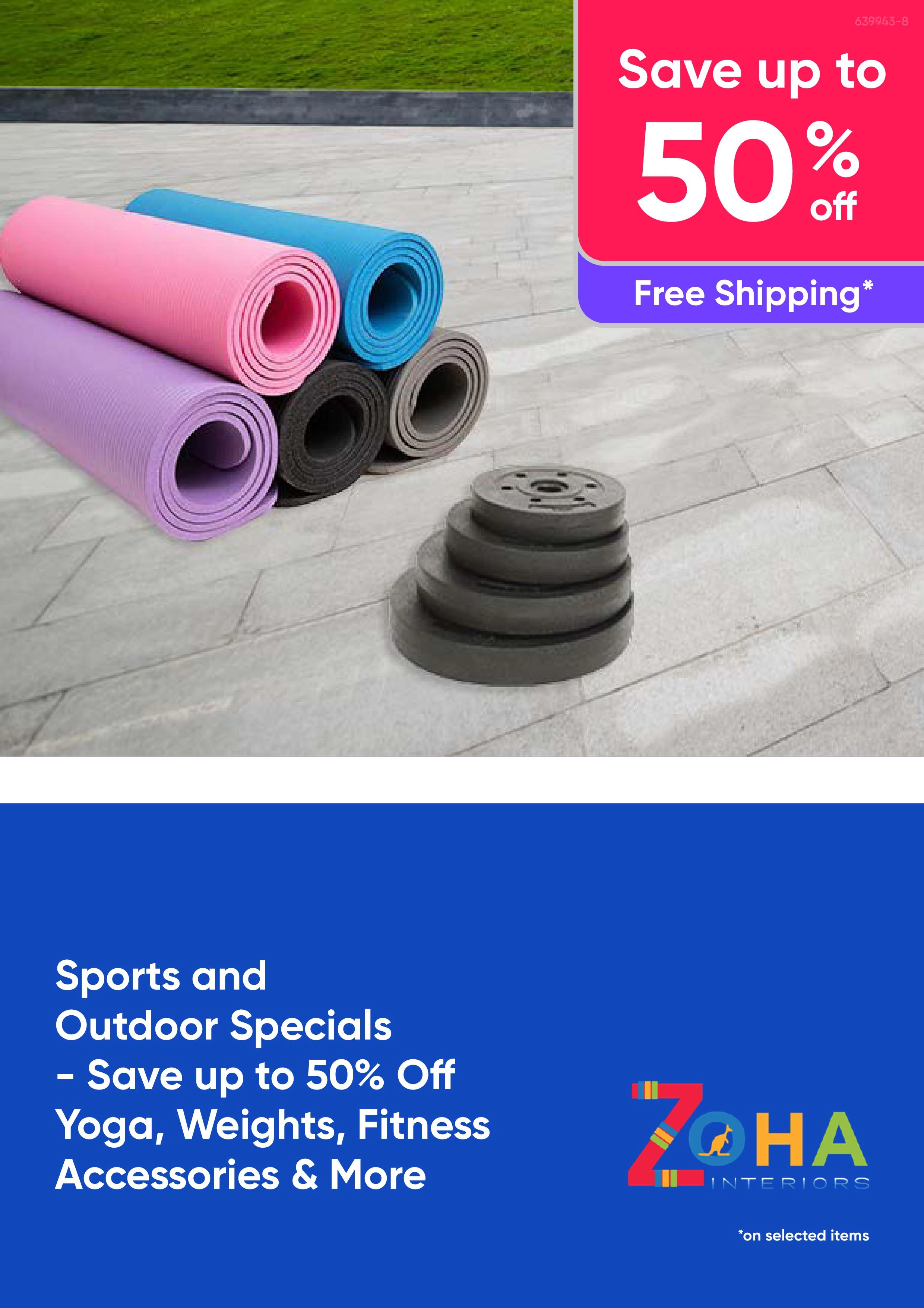 Sports and Outdoors Specials - Save up to 50% Off Yoga, Weights, Fitness Accessories